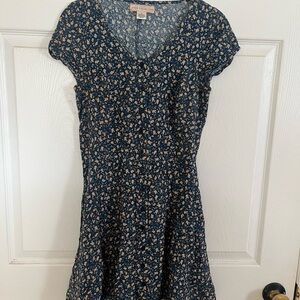 Band of gypsies Navy Floral Mini Dress